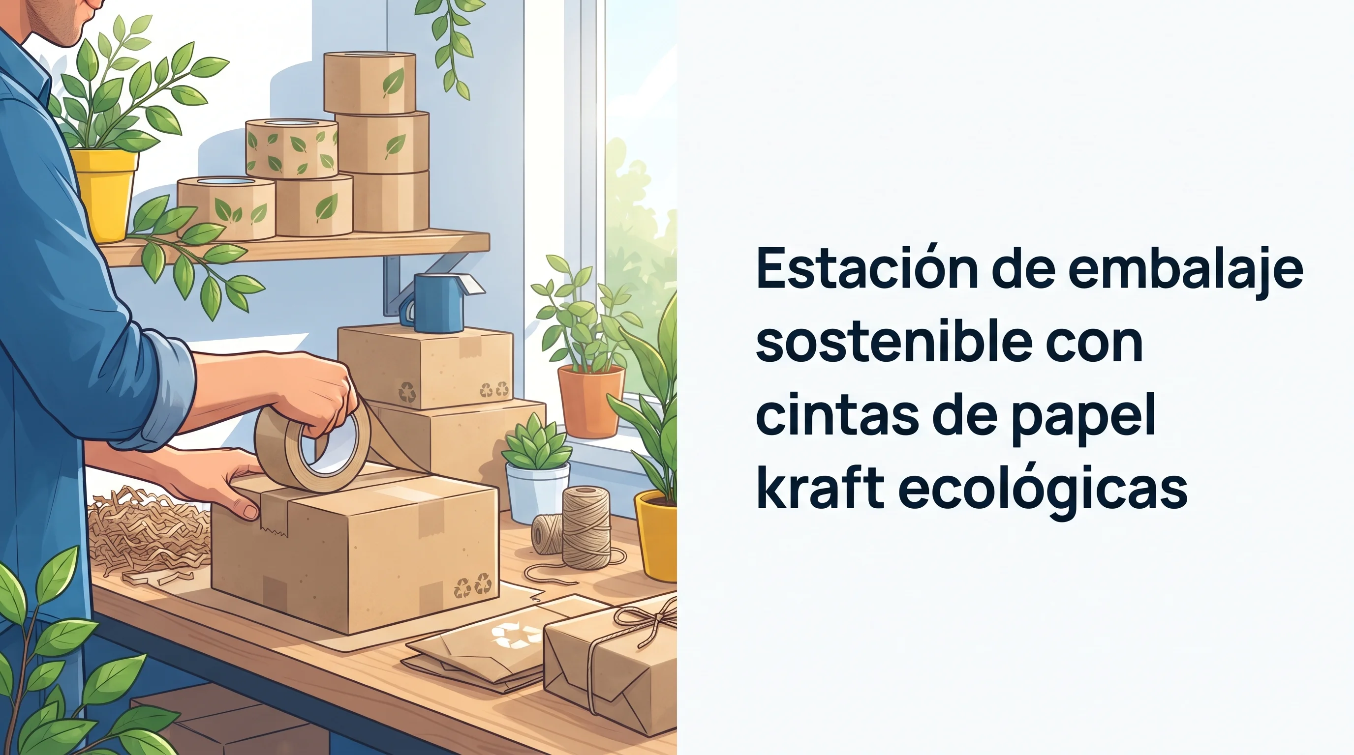 Cintas adhesivas de papel kraft para embalaje: La alternativa ecológica