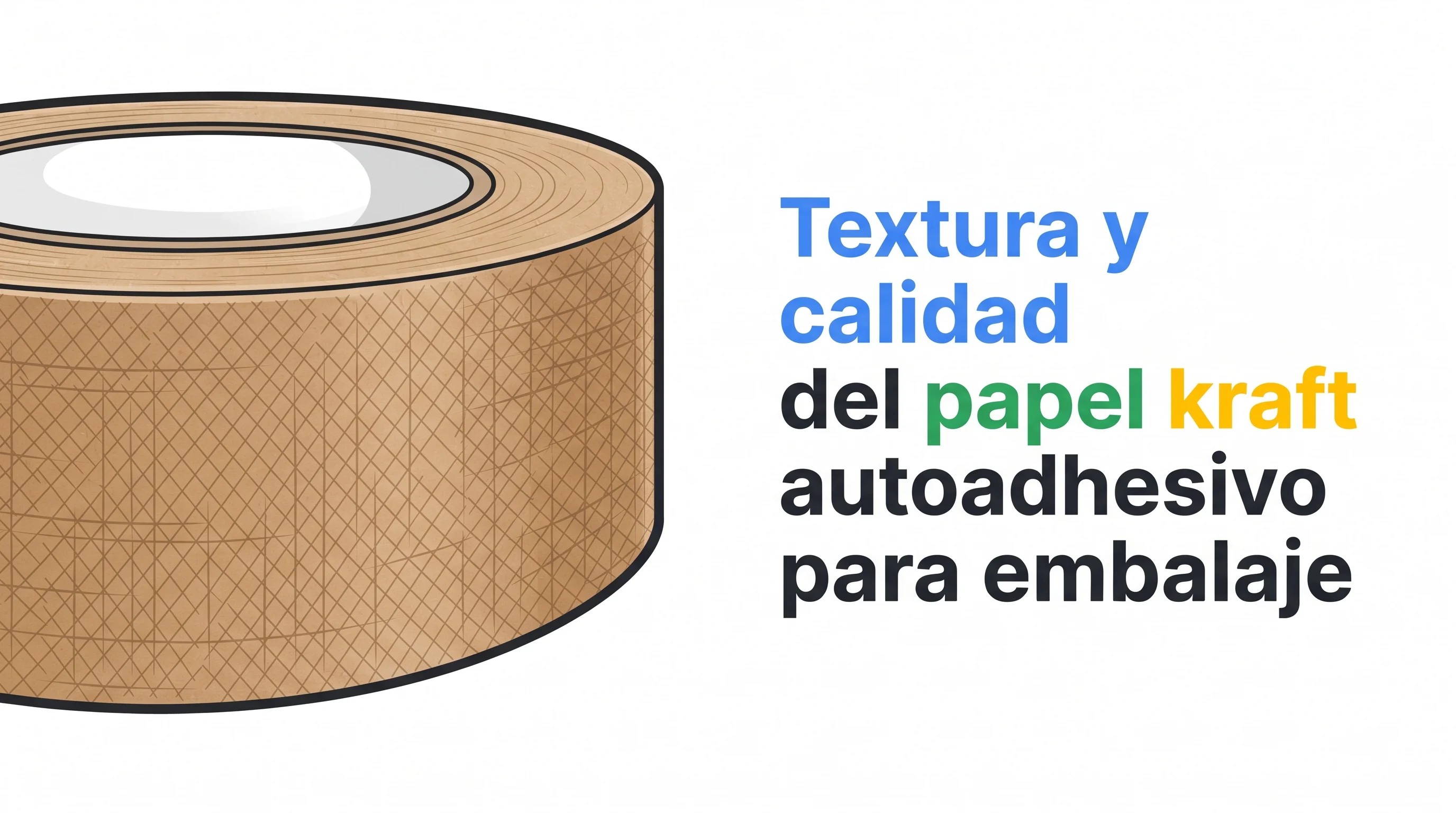 Textura y calidad del papel kraft autoadhesivo para embalaje